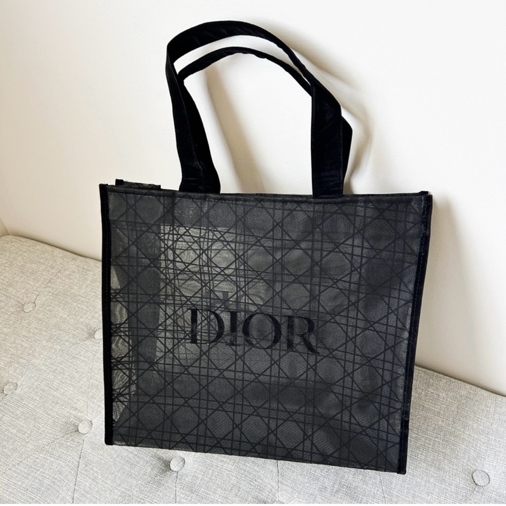 Dior Black Mesh Tote